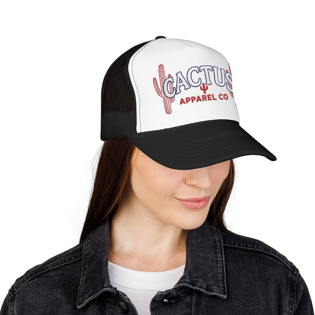 Cactus Foam Trucker Hat — RWB Embroidered Cacti Logo