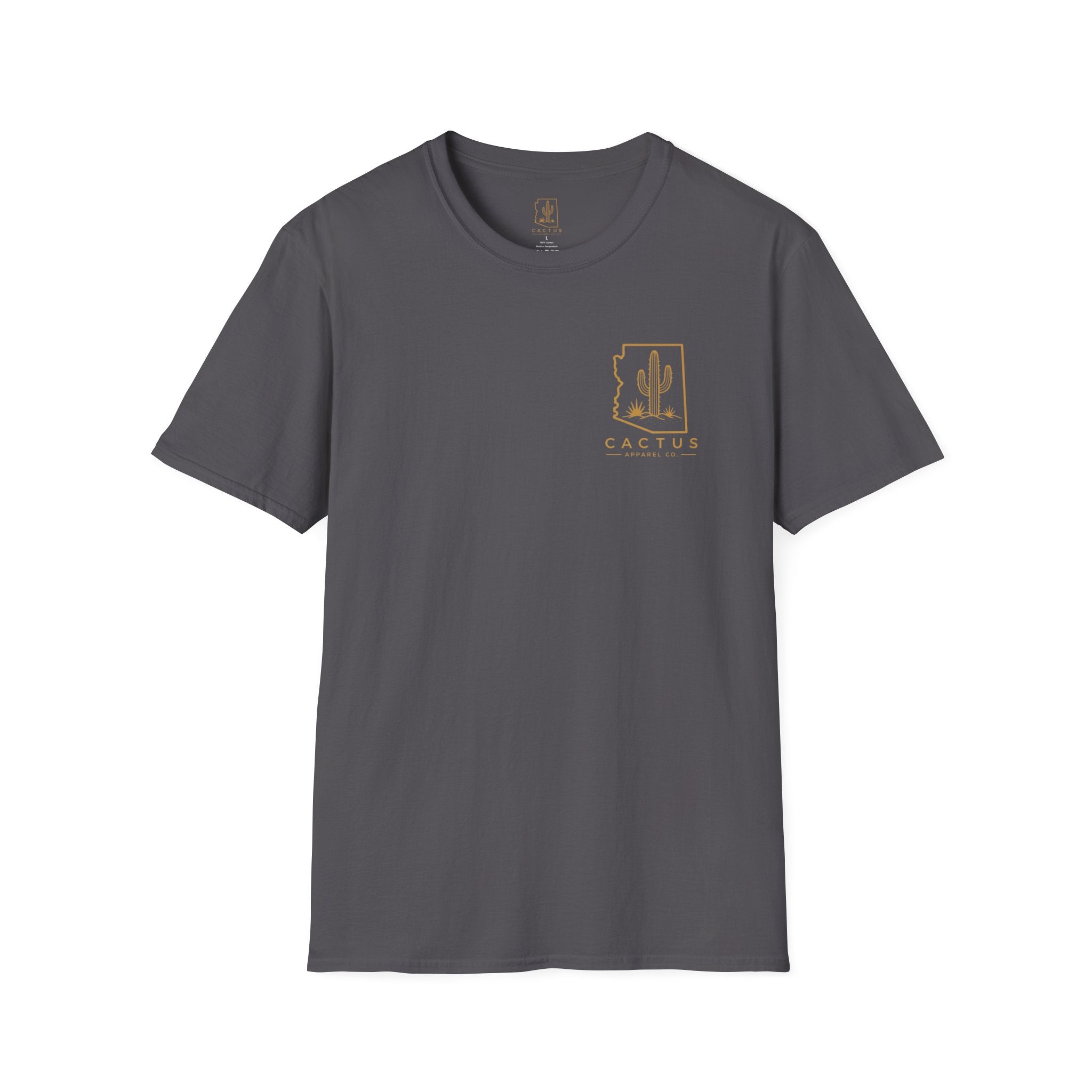 Cactus Apparel Co. Logo T-Shirt — Grey/Bronze Logo Tee
