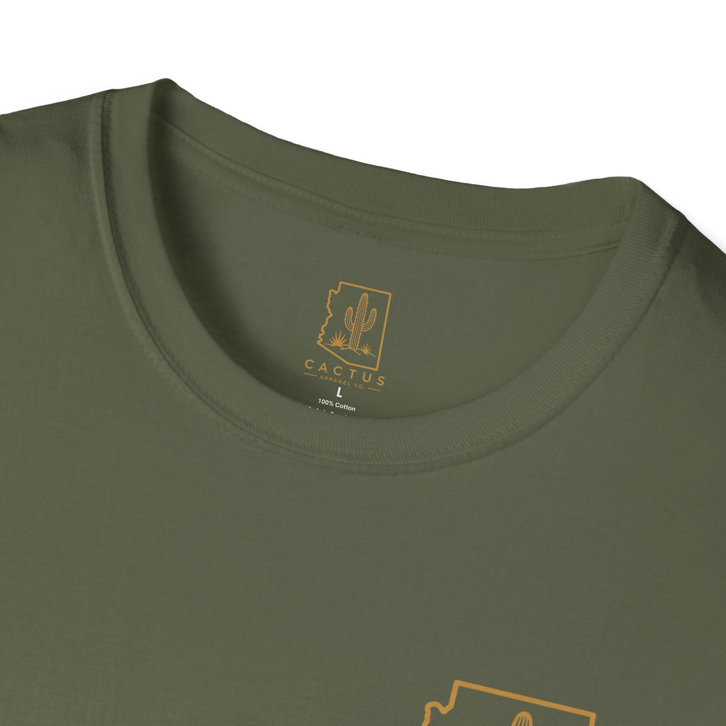 Cactus Apparel Co. Logo T-Shirt — OD Green/Bronze Logo Tee