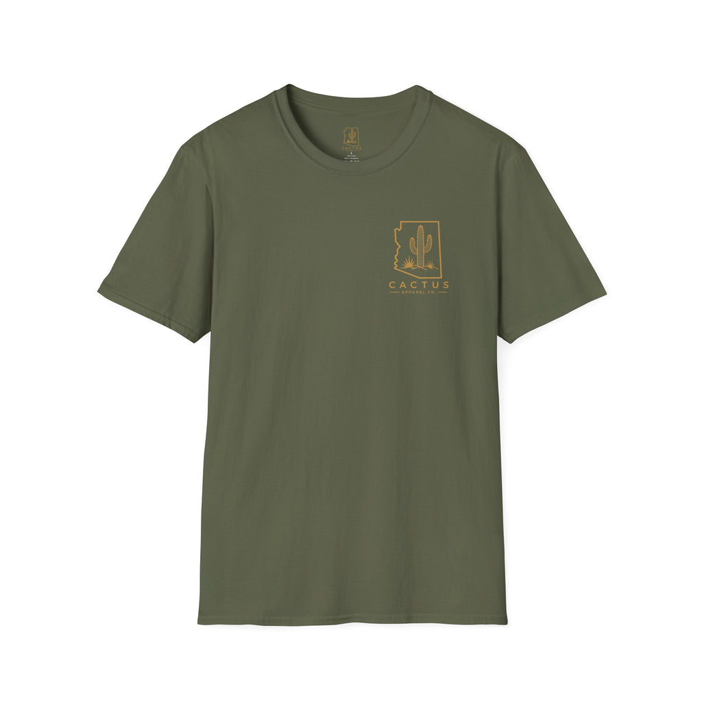 Cactus Apparel Co. Logo T-Shirt — OD Green/Bronze Logo Tee
