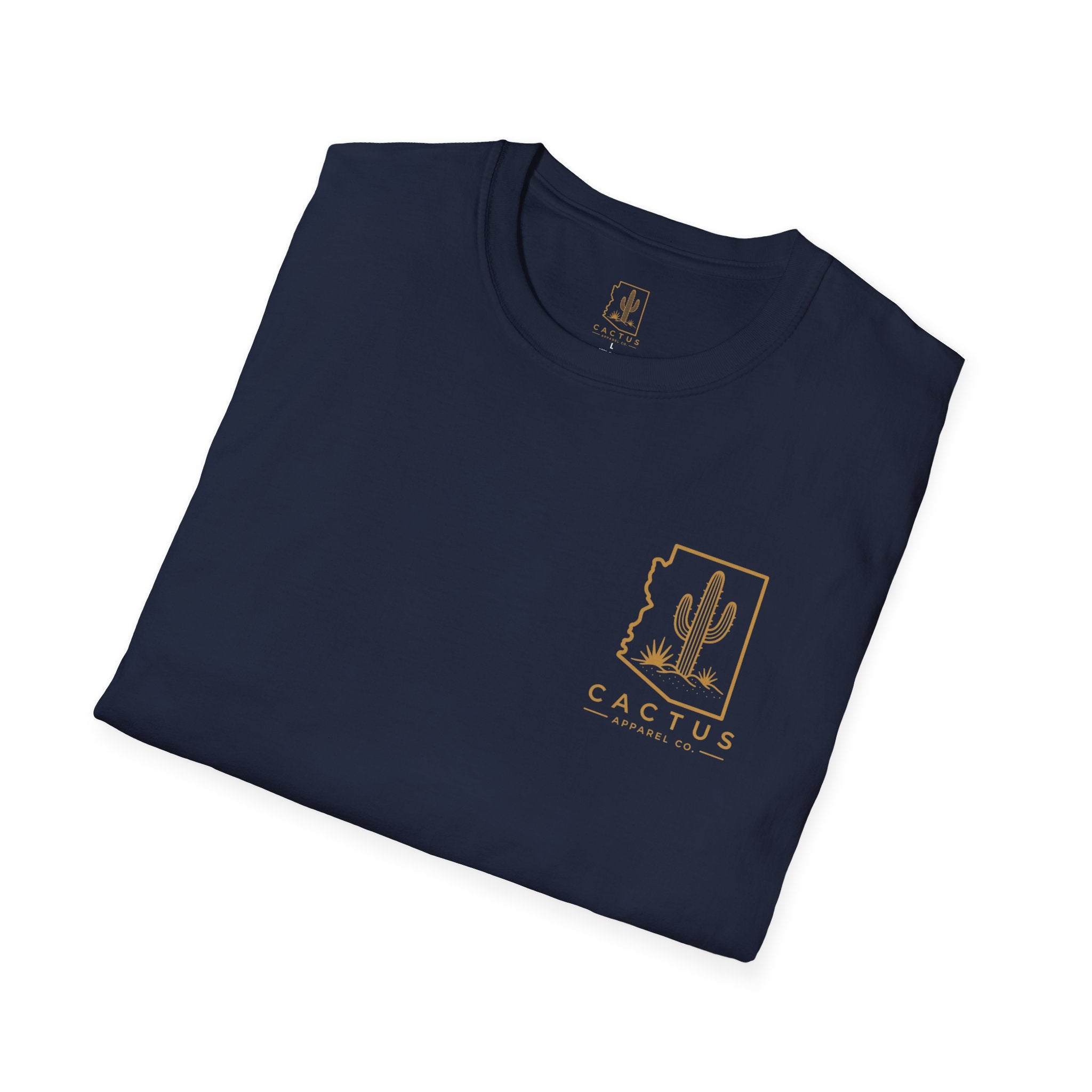Cactus Apparel Co. Logo T-Shirt — Navy/Bronze Logo Tee