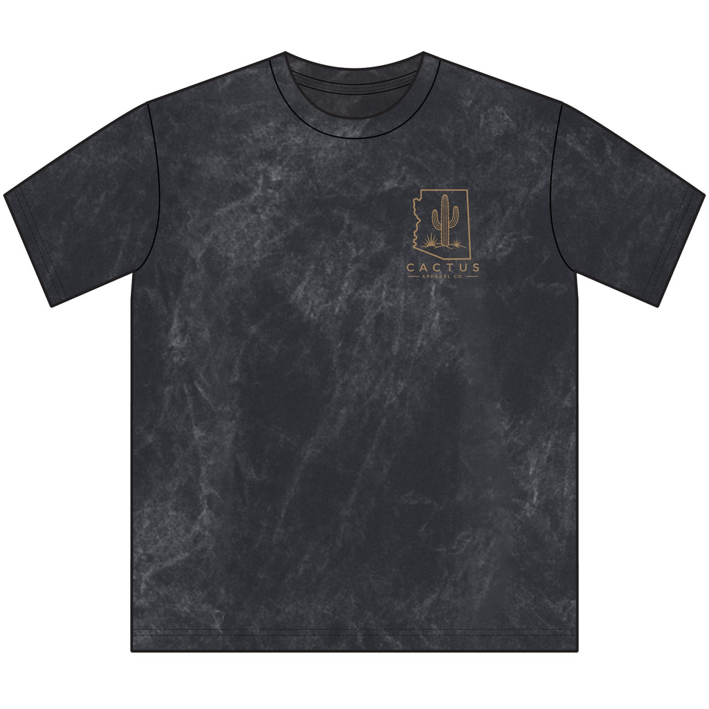 Vintage Cactus Crewneck Tee — Blazing Skeleton Graphic T-shirt | Skeleton Collection