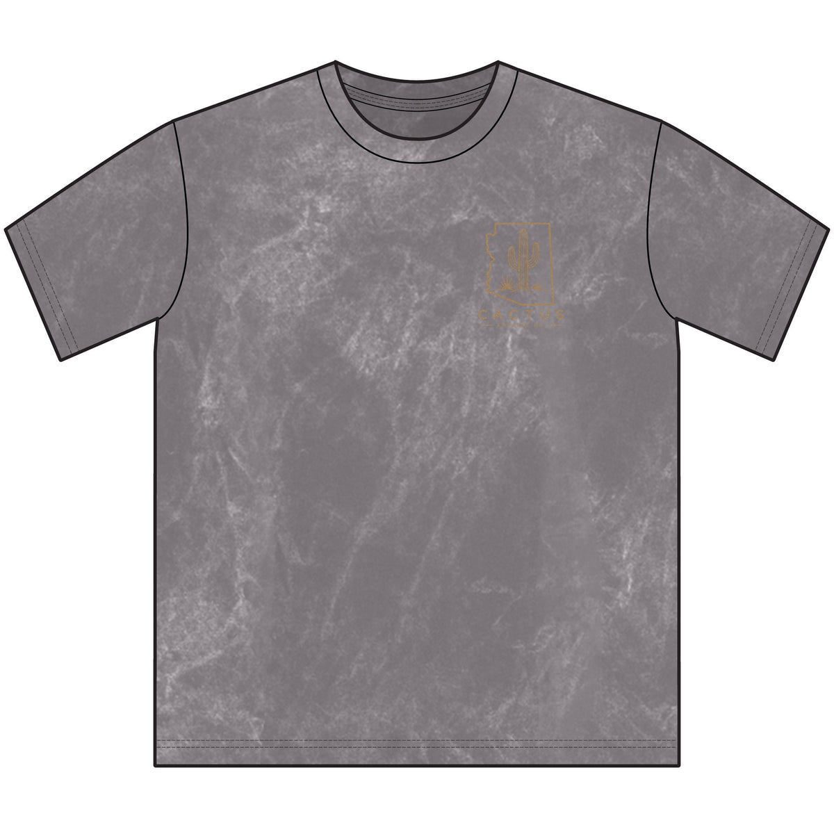 Vintage Cactus Crewneck Tee — Blazing Skeleton Graphic T-shirt | Skeleton Collection