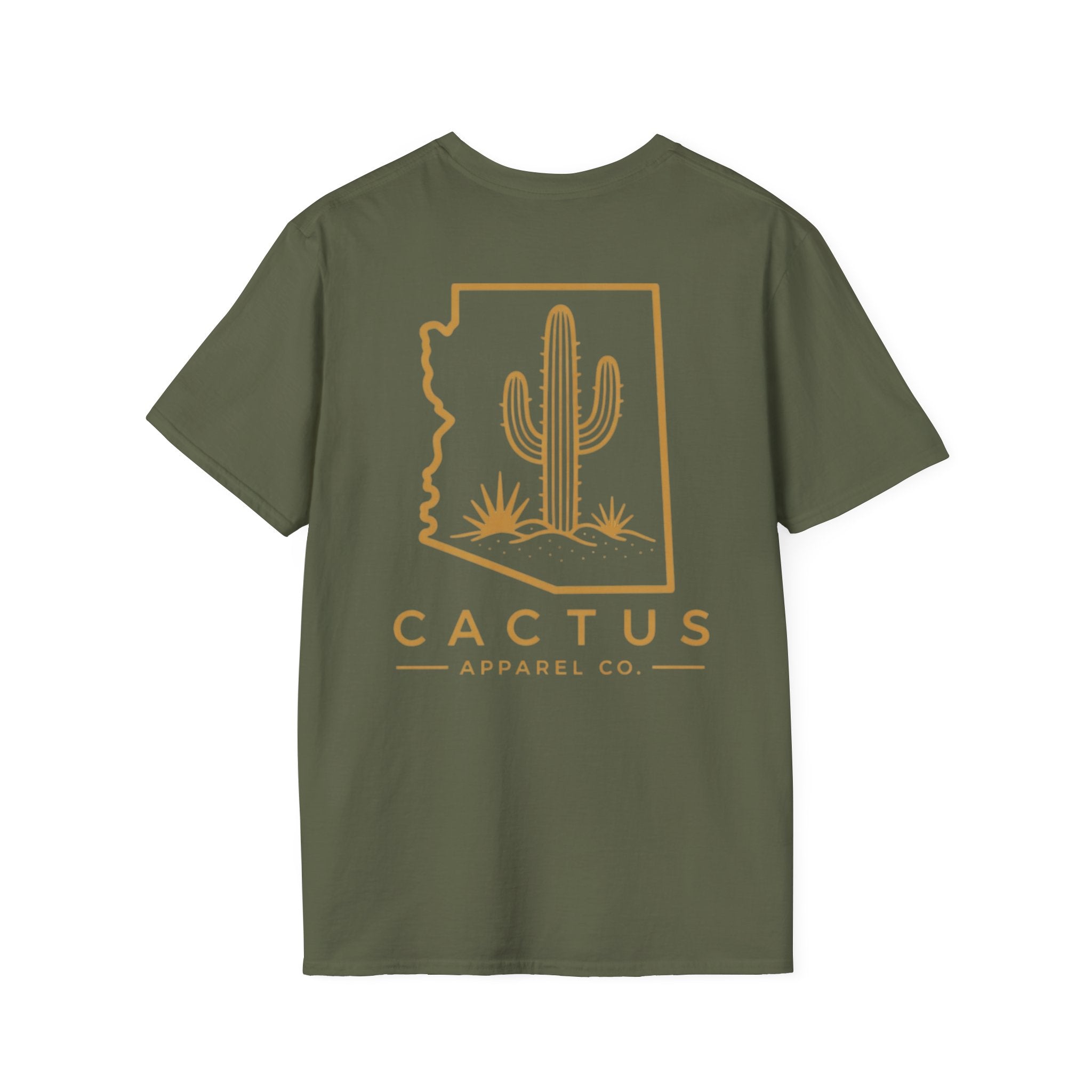 Cactus Apparel Co. Logo T-Shirt — OD Green/Bronze Logo Tee