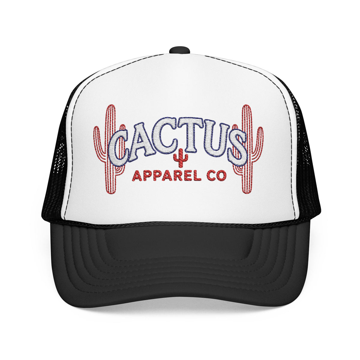 Cactus Foam Trucker Hat — RWB Embroidered Cacti Logo