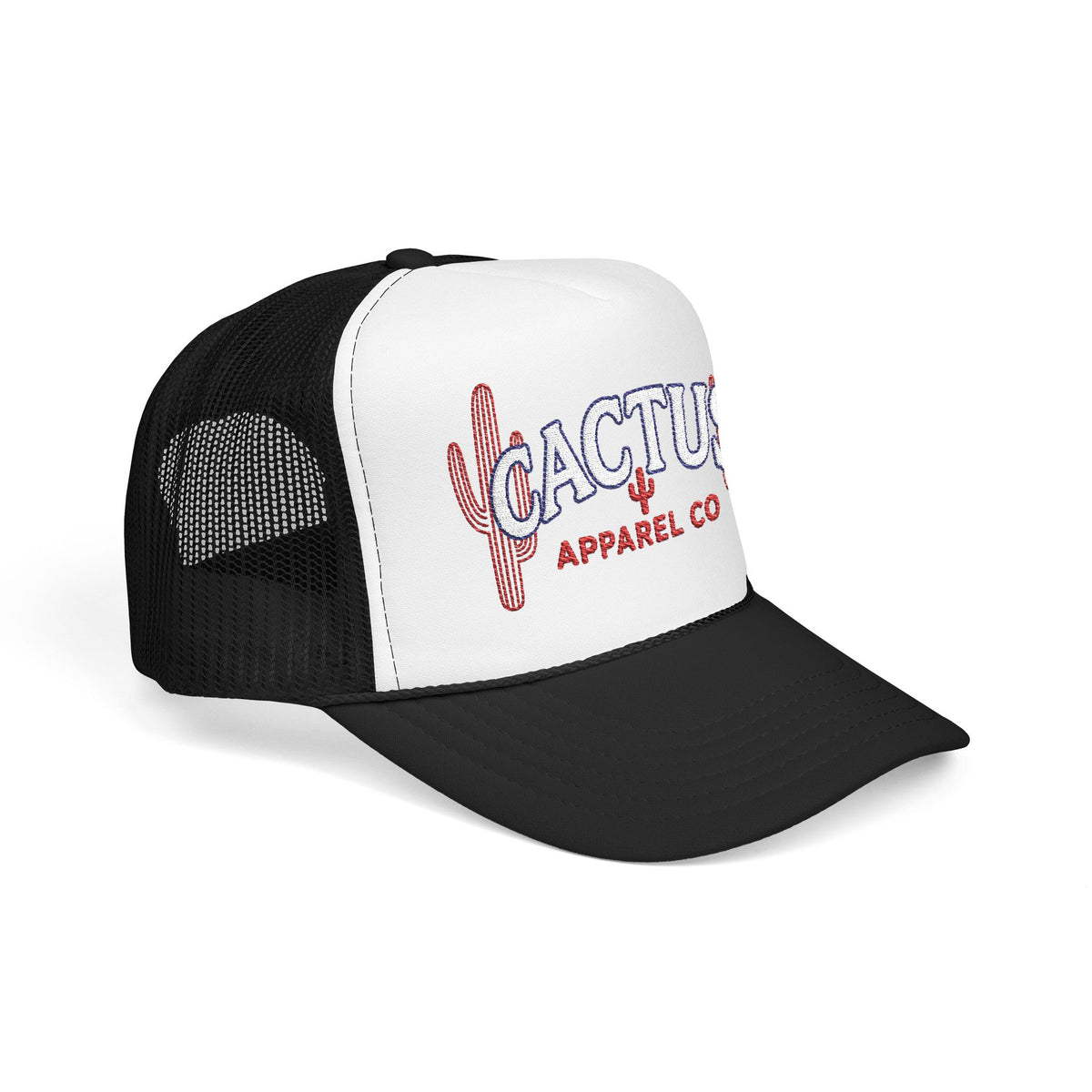 Cactus Foam Trucker Hat — RWB Embroidered Cacti Logo