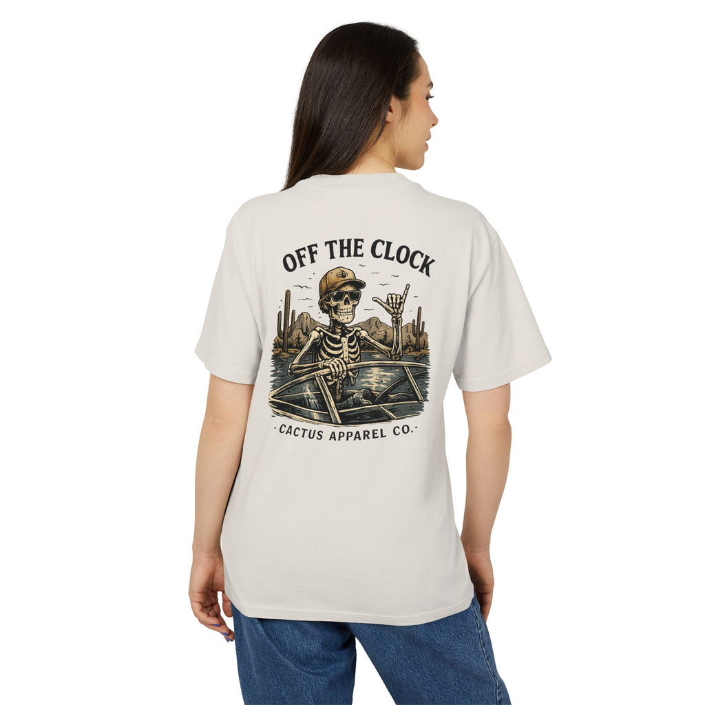 Off The Clock Skeleton Tee — Boating Skeleton Graphic T-Shirt | Skeleton Collection