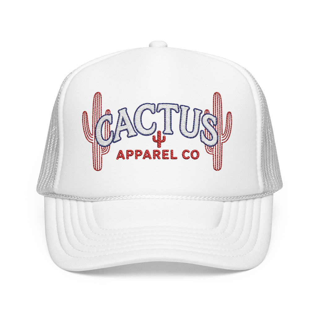 Cactus Foam Trucker Hat — RWB Embroidered Cacti Logo