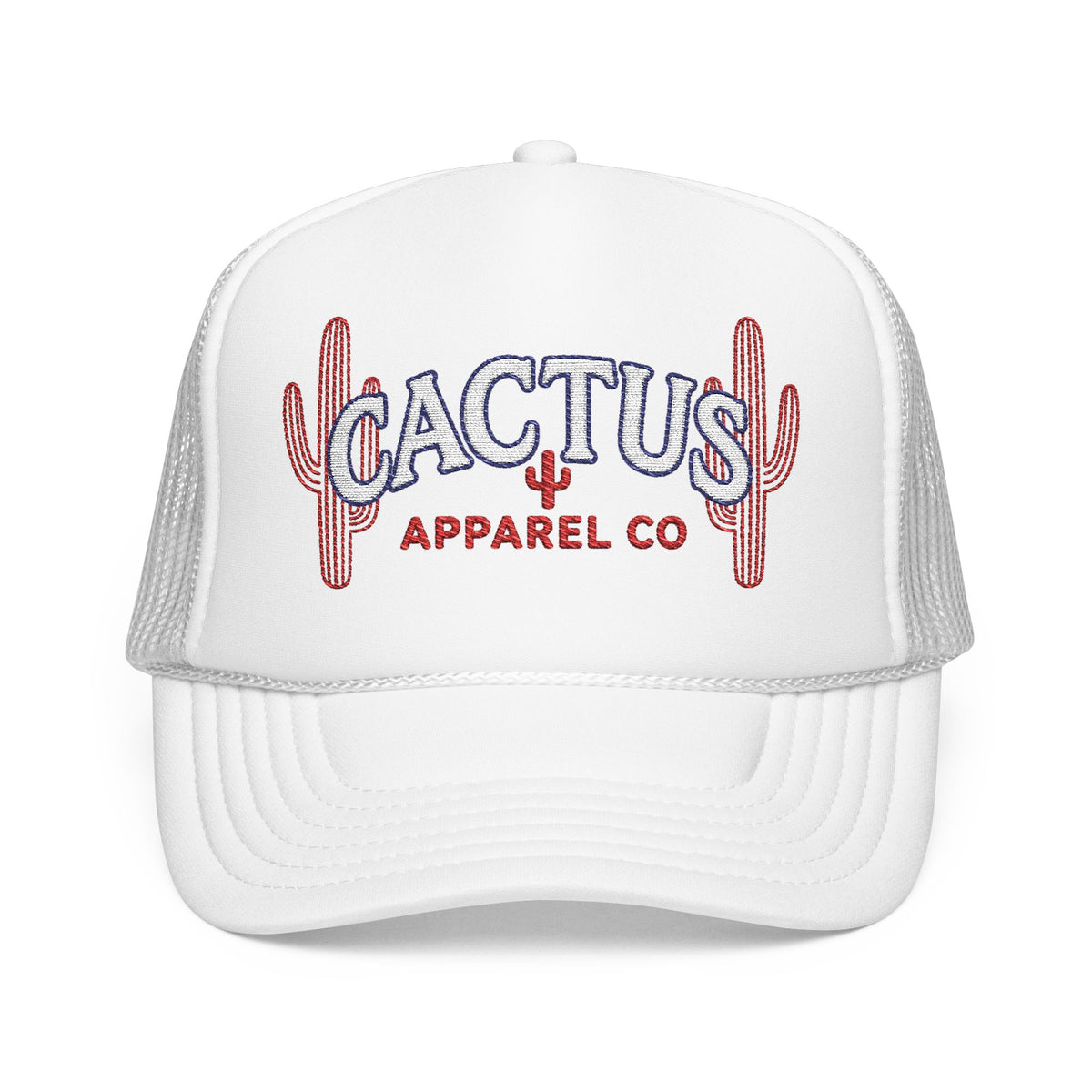 Cactus Foam Trucker Hat — RWB Embroidered Cacti Logo