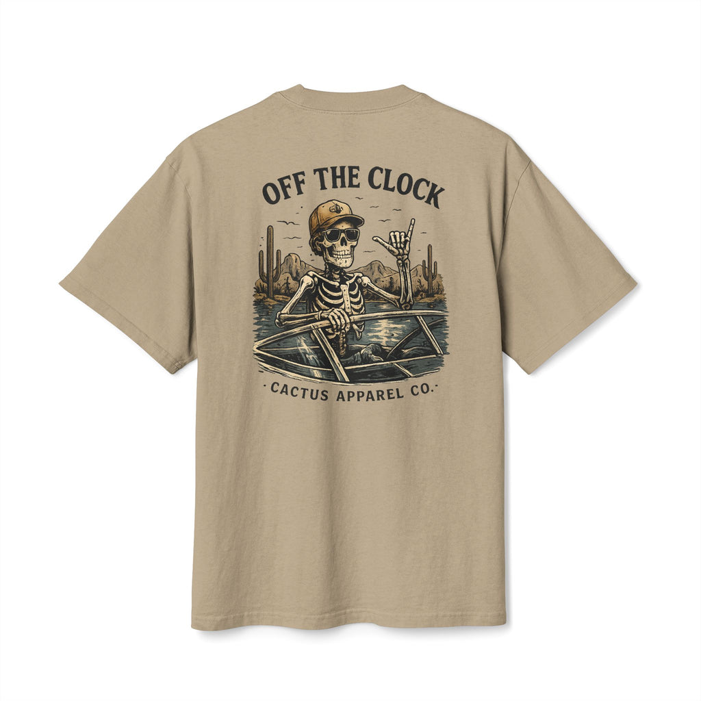 Off The Clock Skeleton Tee — Boating Skeleton Graphic T-Shirt | Skeleton Collection