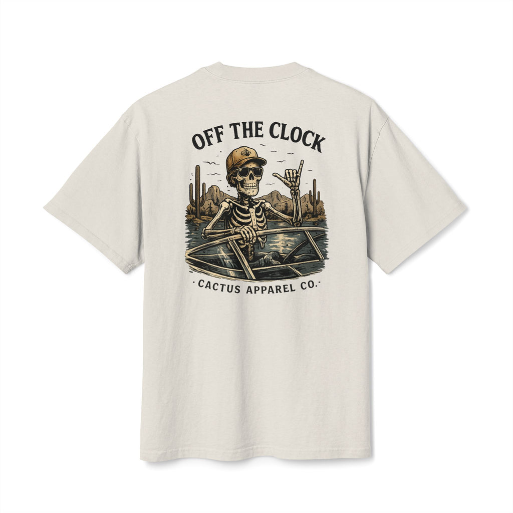 Off The Clock Skeleton Tee — Boating Skeleton Graphic T-Shirt | Skeleton Collection