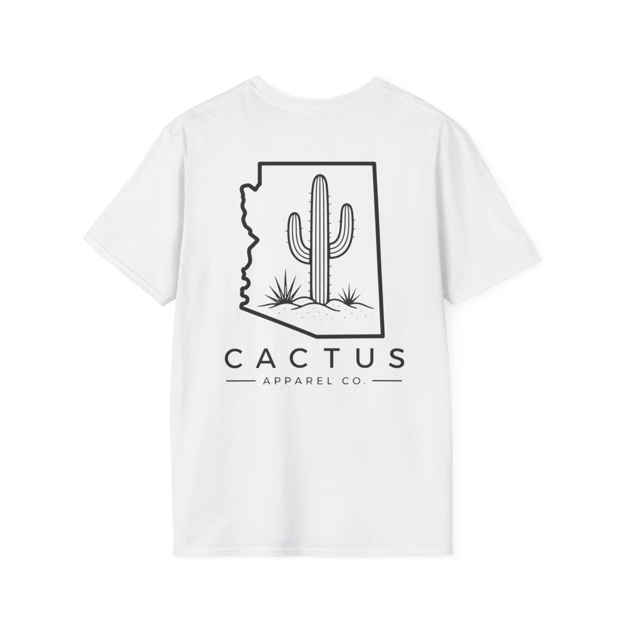Cactus Apparel Co. Logo T-Shirt — White Logo Tee