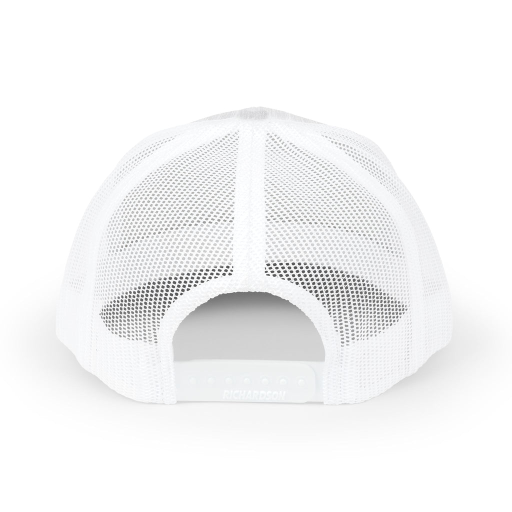 Cactus Apparel Co. Logo Trucker Snapback— White w/ Black Logo