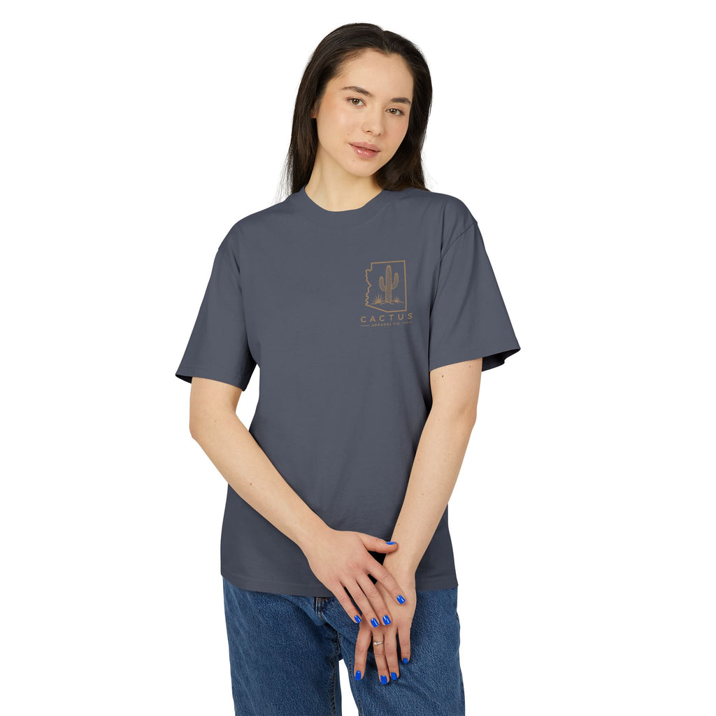 Cactus Campfire Tee — Desert Campfire Graphic T‑Shirt | Skeleton Collection