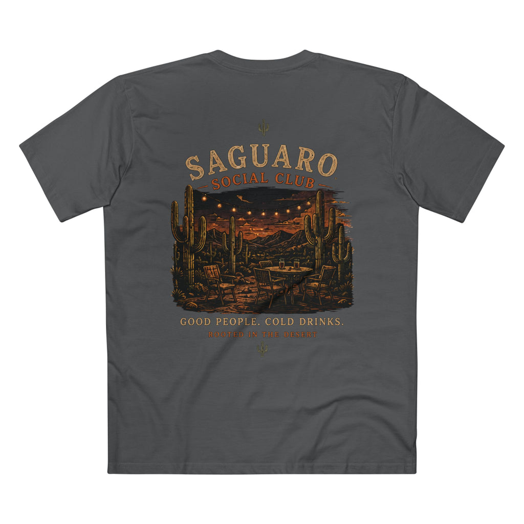 Saguaro Social Club Tee — Desert Gathering Graphic T-Shirt | Summer 26' Collection