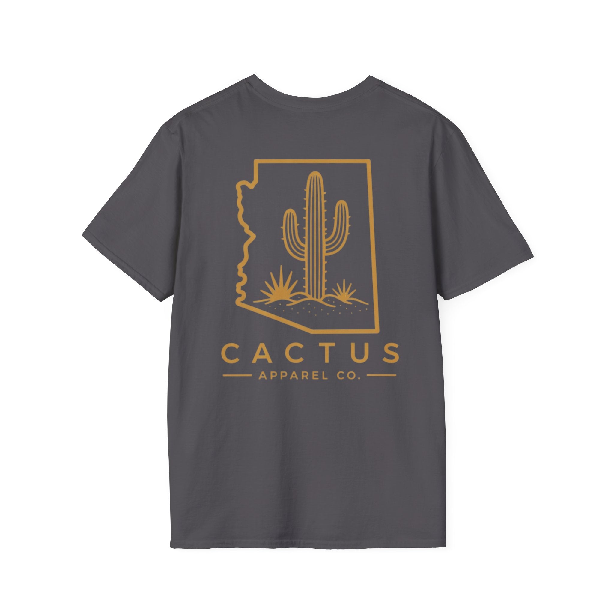 Cactus Apparel Co. Logo T-Shirt — Grey/Bronze Logo Tee