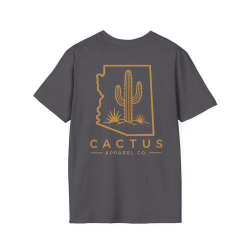 Cactus Apparel Co. Logo T-Shirt — Grey/Bronze Logo Tee