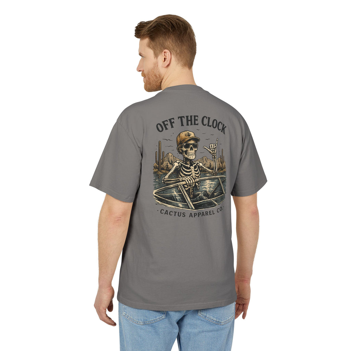 Off The Clock Skeleton Tee — Boating Skeleton Graphic T-Shirt | Skeleton Collection