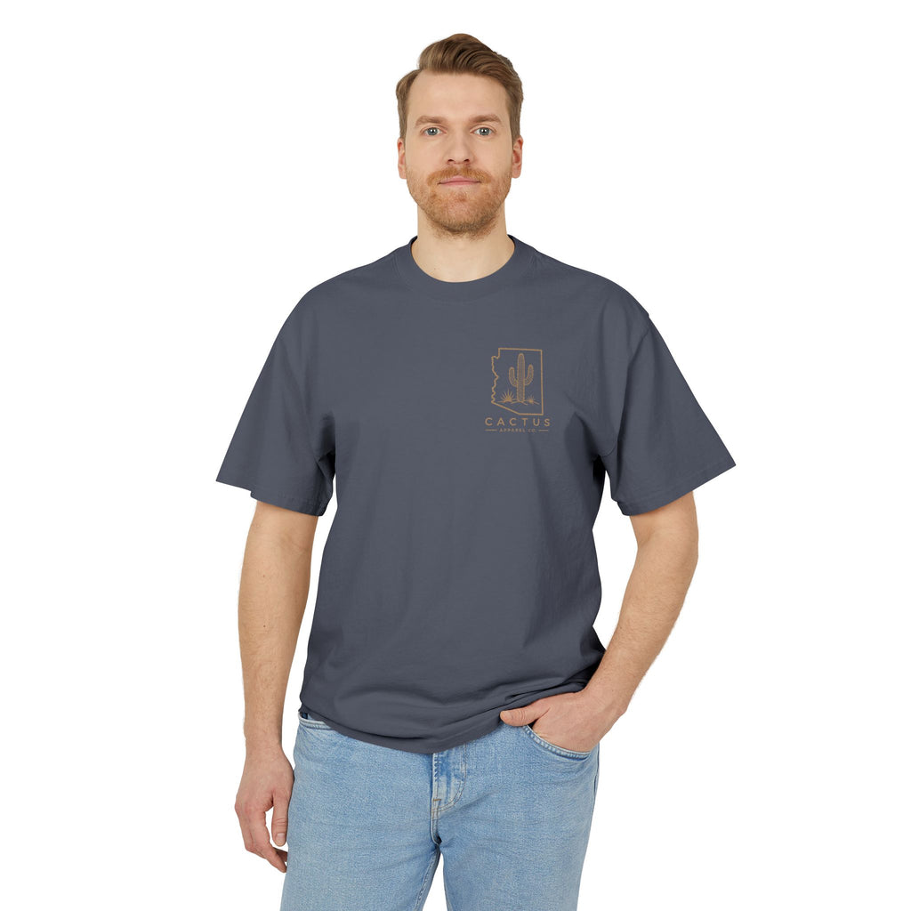 Cactus Campfire Tee — Desert Campfire Graphic T‑Shirt | Skeleton Collection