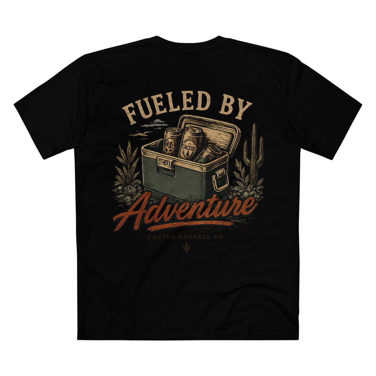Fueled By Adventure Graphic Tee — Retro Cooler T‑Shirt | Summer 26' Collection