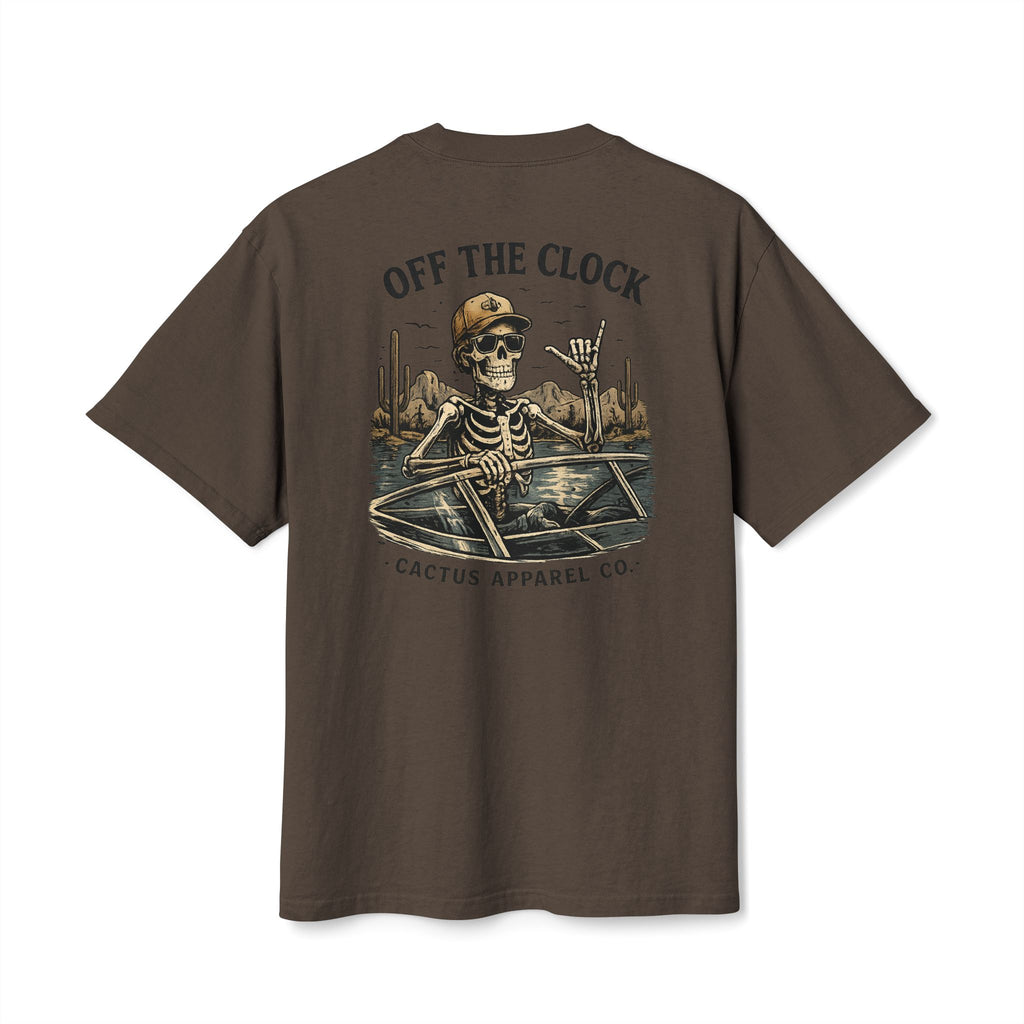 Off The Clock Skeleton Tee — Boating Skeleton Graphic T-Shirt | Skeleton Collection