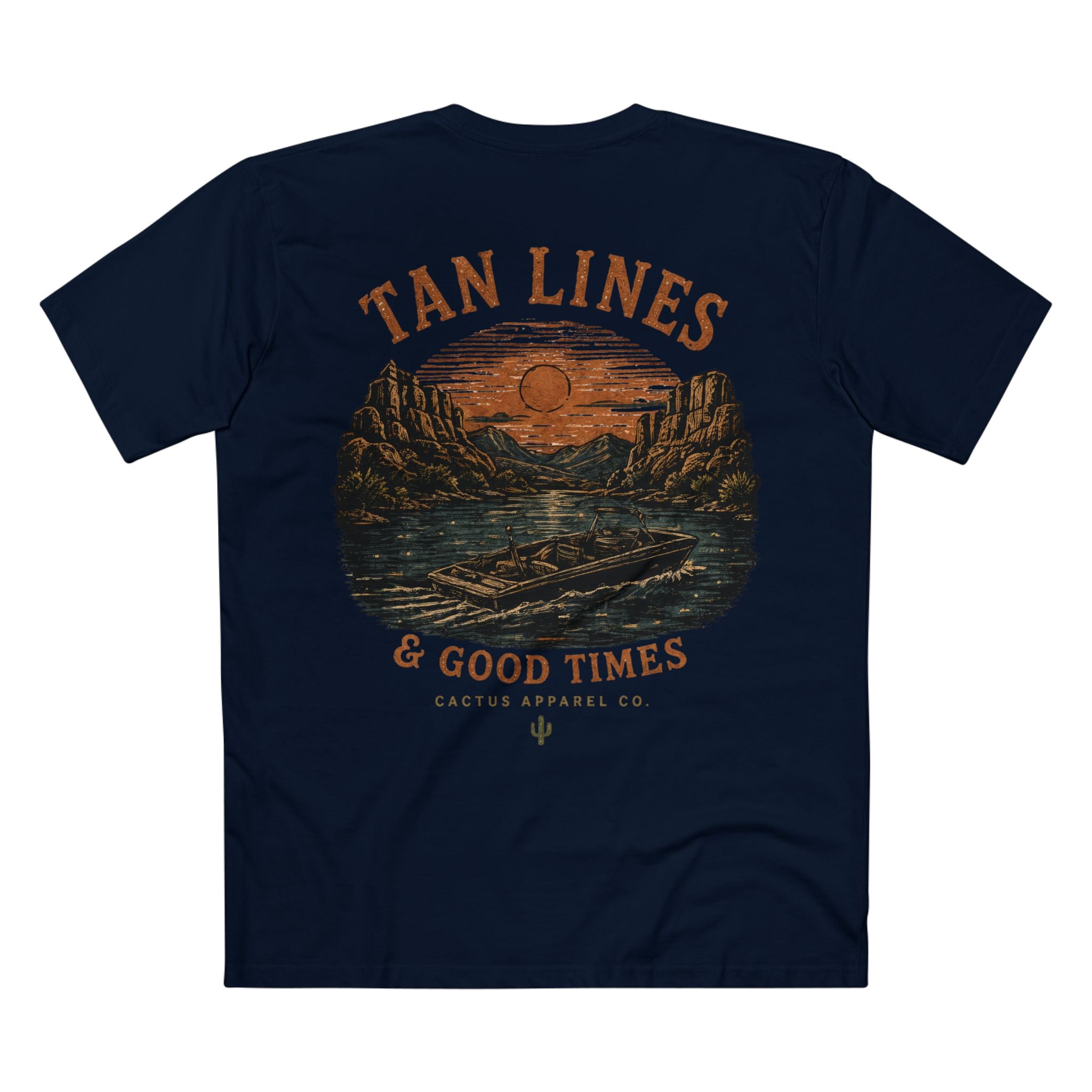 Tan Lines & Good Times Tee — Lake Sunset Graphic T-Shirt | Summer 26' Collection