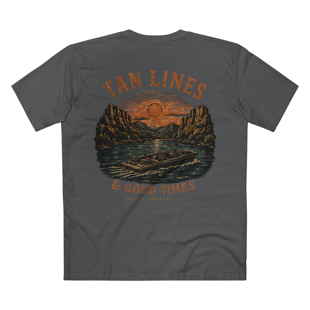 Tan Lines & Good Times Tee — Lake Sunset Graphic T-Shirt | Summer 26' Collection