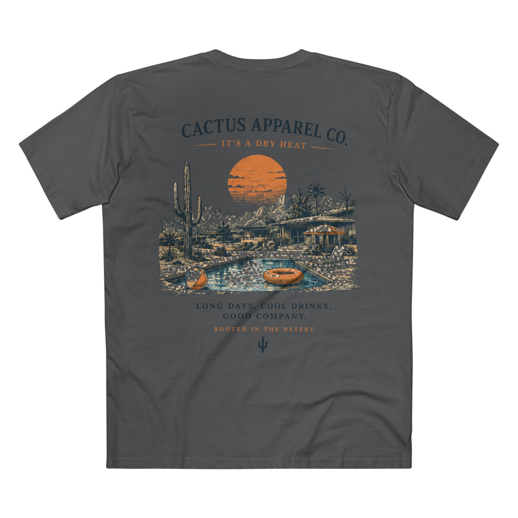 Poolside Desert Sunset Tee — Retro Graphic T-Shirt | Summer 26' Collection