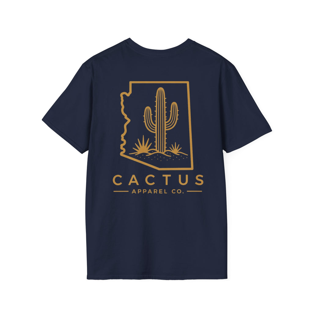 Cactus Apparel Co. Logo T-Shirt — Navy/Bronze Logo Tee