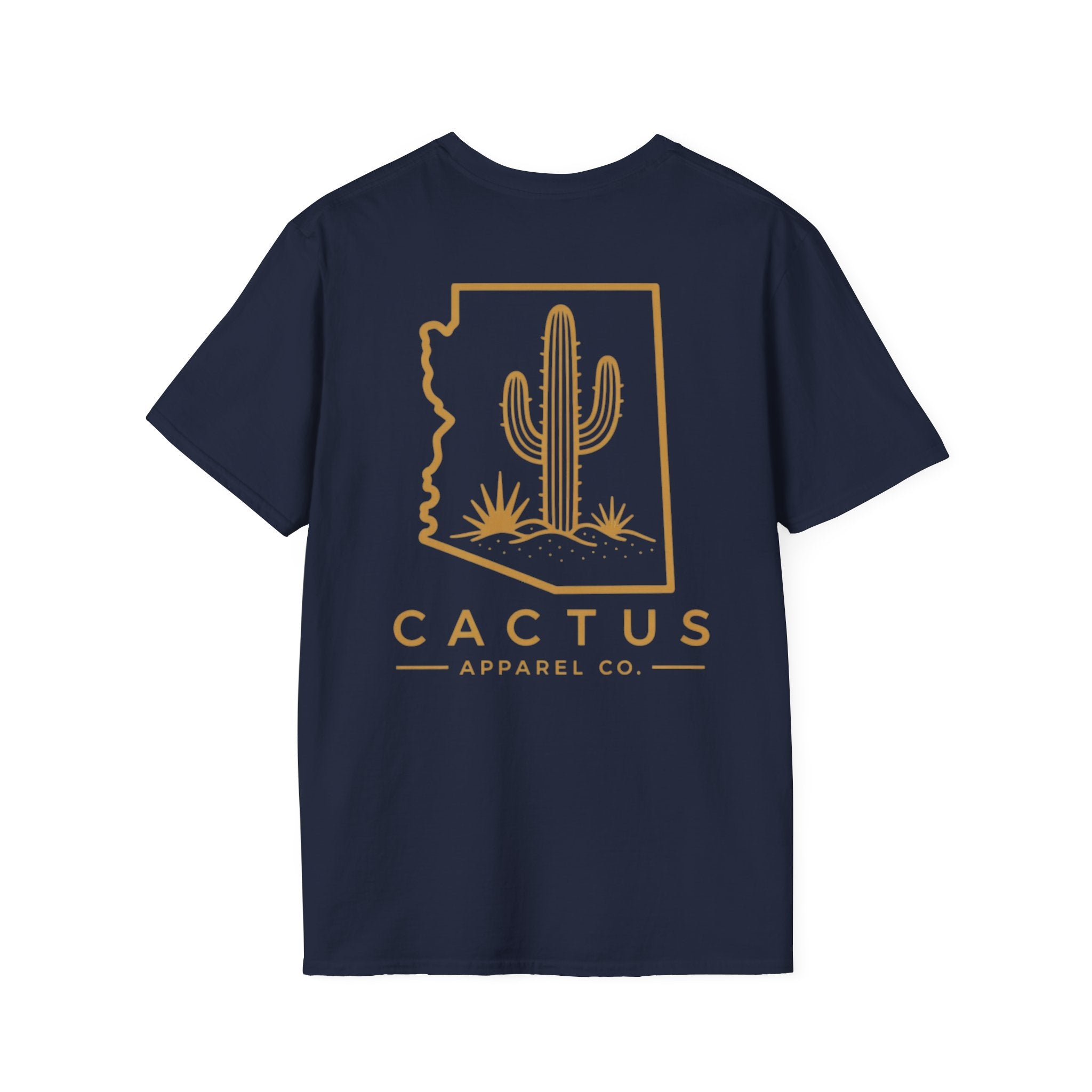 Cactus Apparel Co. Logo T-Shirt — Navy/Bronze Logo Tee