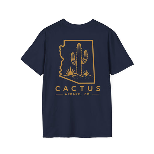 Cactus Apparel Co. Logo T-Shirt — Navy/Bronze Logo Tee